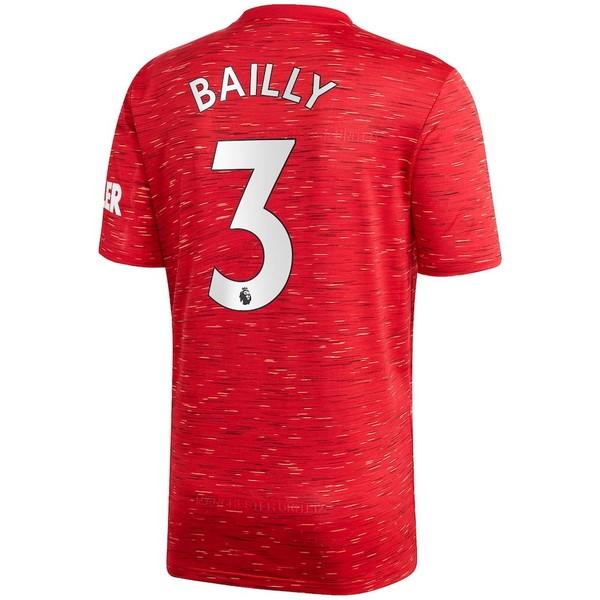 Camiseta Manchester United NO.3 Bailly 1ª Kit 2020 2021 Rojo